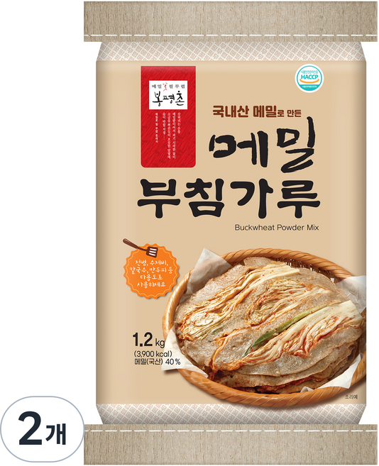 봉평촌 메밀부침가루, 1.2kg, 2개