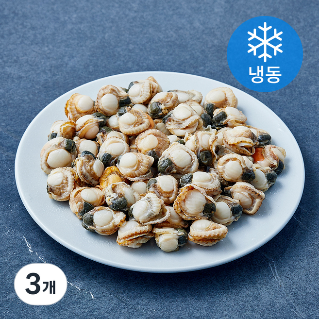 고고새우 손질 다용도 활용만점 자숙 가리비살 무침 / 구이 / 탕용 (냉동), 3개, 500g