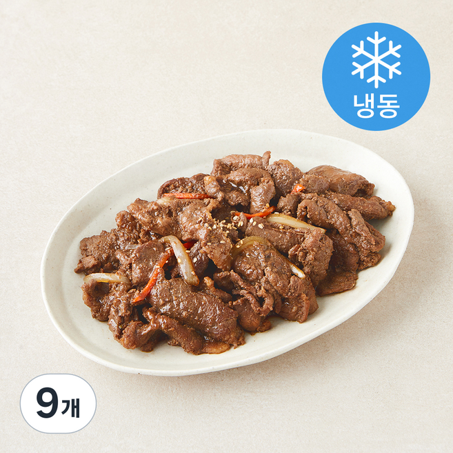 고깃집왕건 왕고기 양념 달콤 돈주물럭 (냉동), 200g, 9개