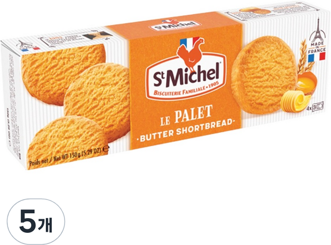 생미쉘 빨레뜨 비스킷, 150g, 5개