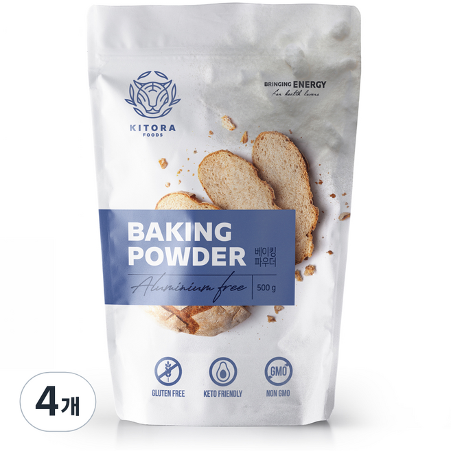 키토라푸드 글루텐프리 베이킹파우더, 500g, 4개