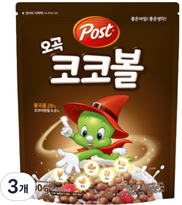 포스트 오곡 코코볼, 300g, 3개