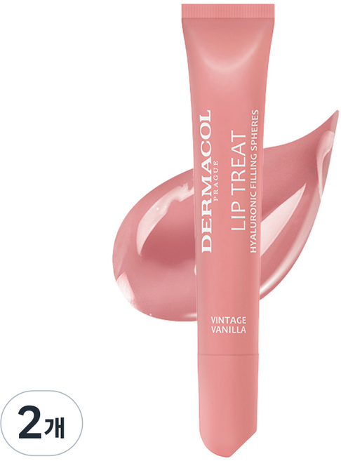 더마콜 립트릿 컬러 립글로스 10ml, 2개, 4호 빈티지 바닐라