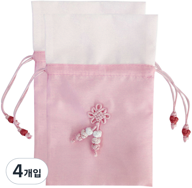 happytool 繩結福袋, 粉紅色, 4個