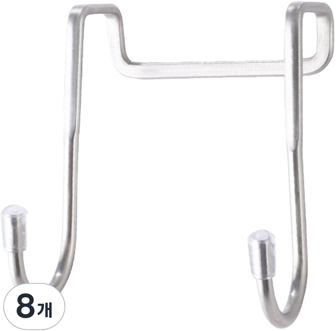 스텐인리스 싱크대 도어 후크, 실버, 8개