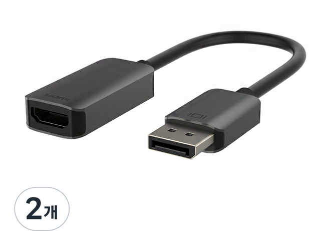 벨킨 액티브 DP to HDMI 어댑터 4K HDR, AVC011, 2개