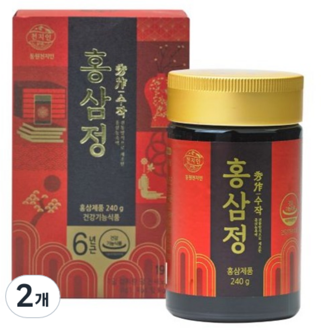 천지인 홍삼정 수작, 240g, 2개