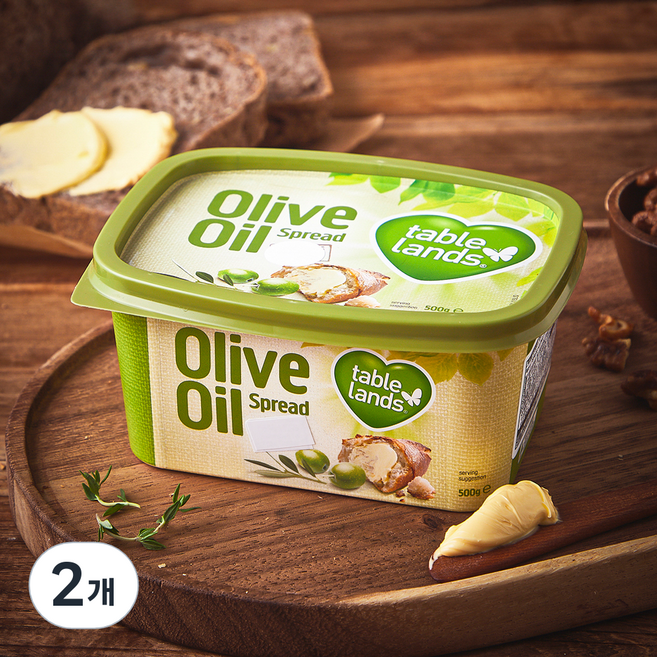테이블랜드 올리브오일 스프레드, 500g, 2개
