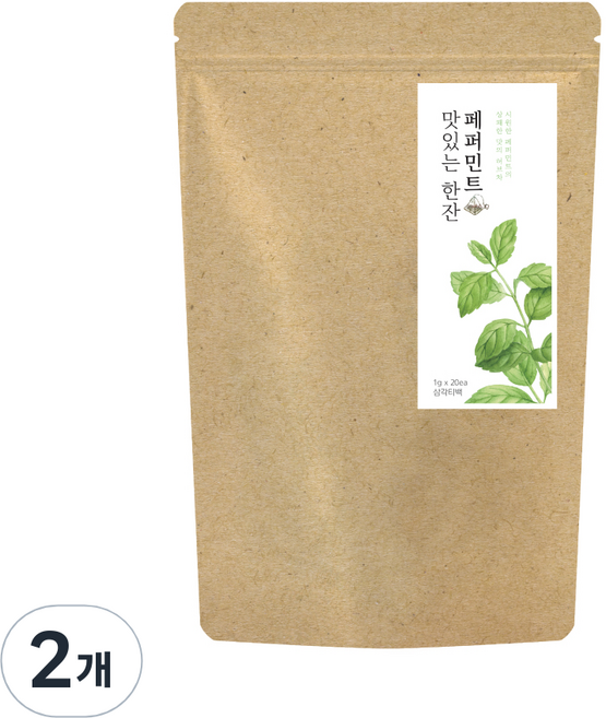The Herb Shop 優質薄荷草本茶, 1g, 20入, 2個