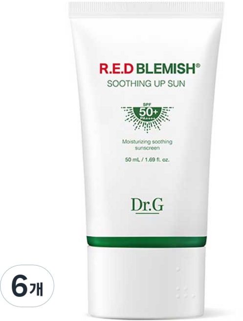 닥터지 레드 블레미쉬 수딩 업 선크림, 50ml, 6개