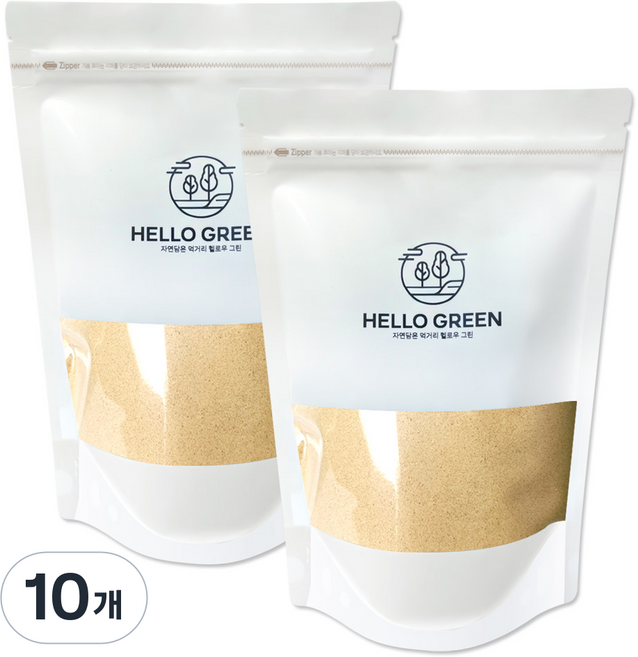 헬로우그린 국내산 산사가루 팩, 300g, 10개