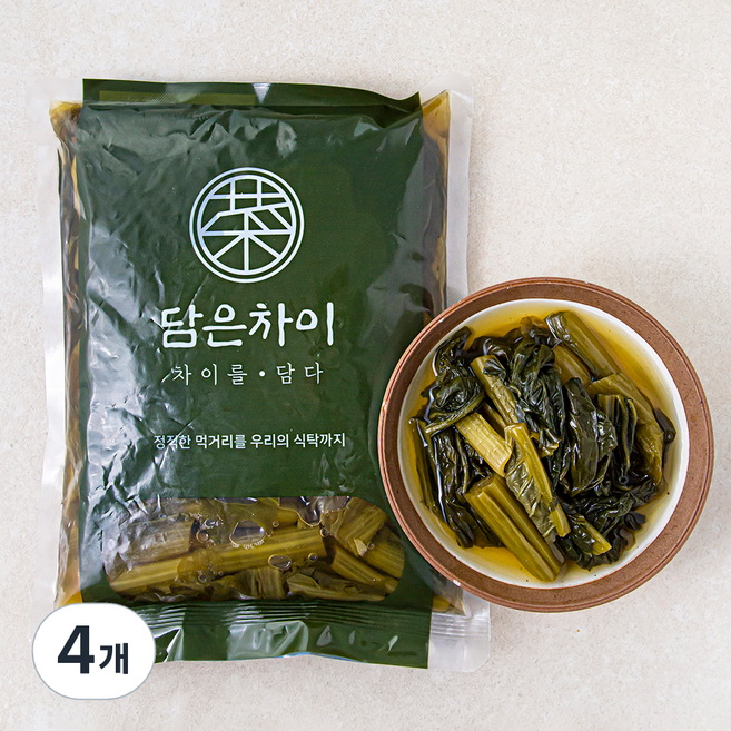 담은차이 돌산갓 장아찌, 1kg, 4개