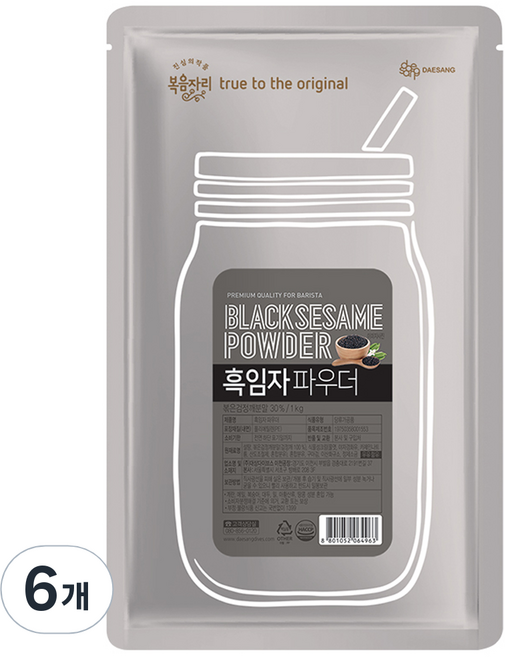 복음자리 흑임자 파우더, 1kg, 1개입, 6개