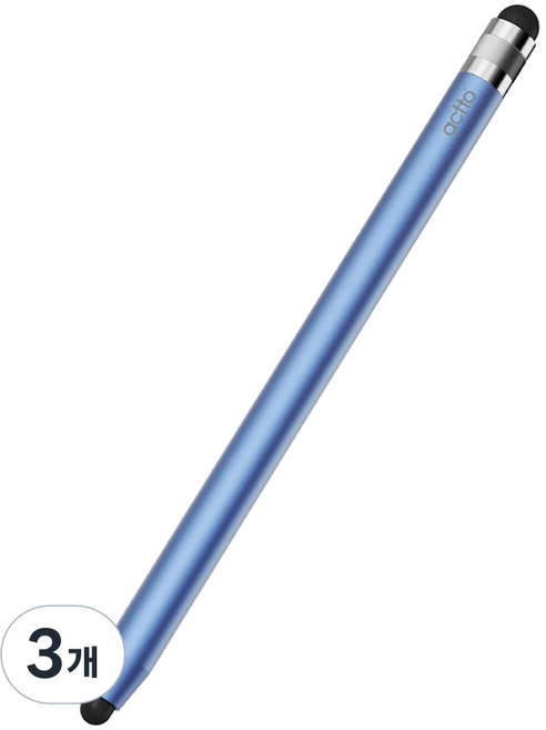 actto 智慧型手機 平板電腦 電容式觸控筆 PEN-07, 藍色, 3個