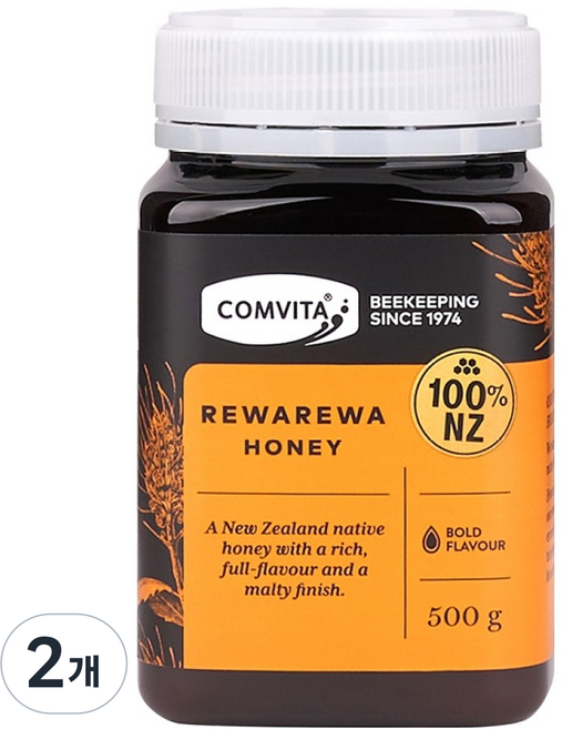 콤비타 뉴질랜드 레와레와 벌꿀, 500g, 2개