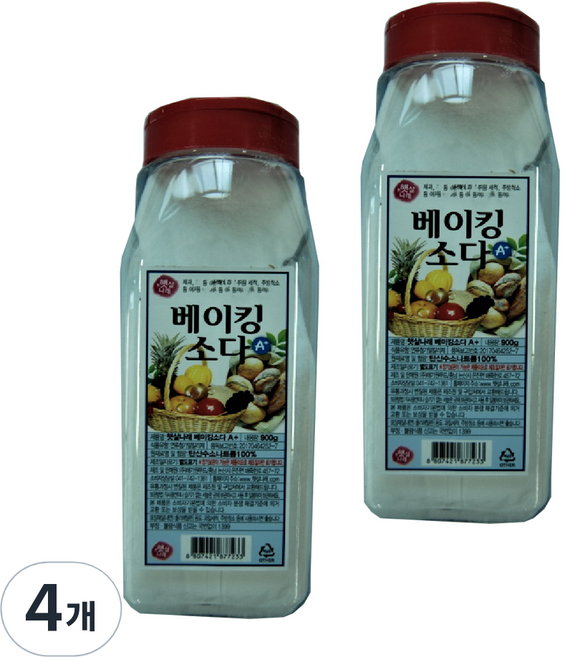 Haetsalnarae Haegawon 小蘇打粉, 4個, 900g