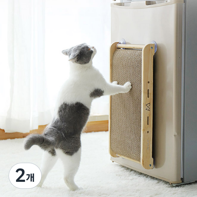 딩동펫 고양이 수직 스크래쳐, 혼합색상, 2개