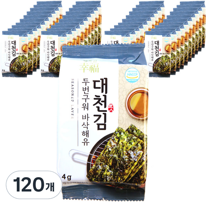 만세보령 대천 행복김, 4g, 120개