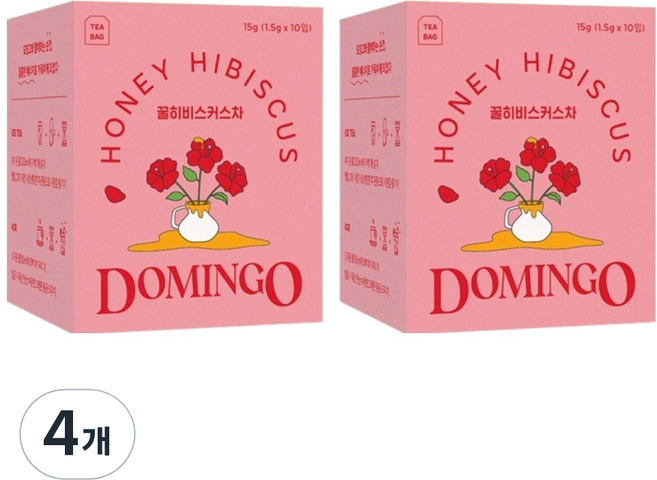 도밍고 꿀히비스커스차, 1.5g, 10개입, 4개