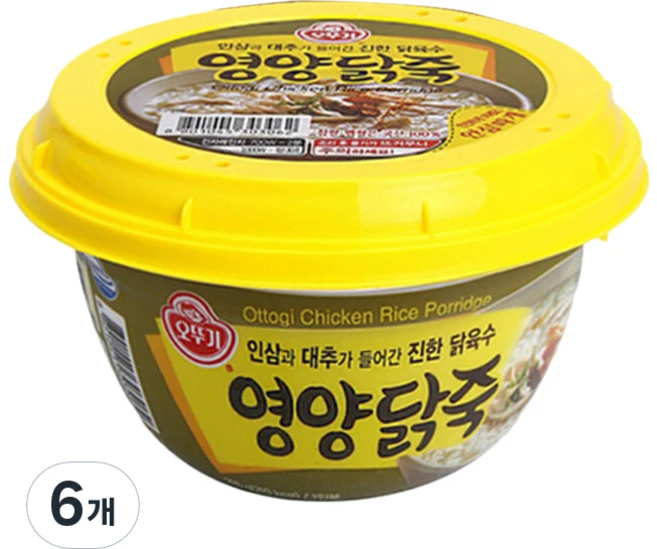 오뚜기 영양닭죽, 285g, 6개 - 쿠팡