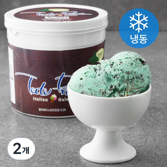 테이트프리모 젤라또 민트초코 (냉동), 750g, 1개입, 2개