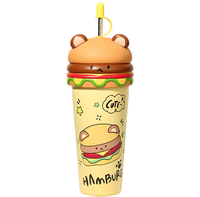 MTuTU 萌兔兔 304萌寶冰霸杯, 黃色, 635ml, 1個