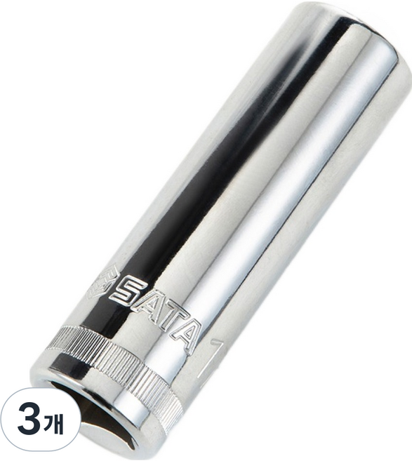 SATA 12.5mm 六角長套筒 22mm 13413, 3個