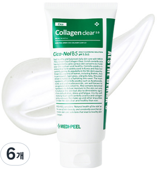 메디필 그린 시카 콜라겐 클리어 젤클렌저 2.0, 300ml, 6개