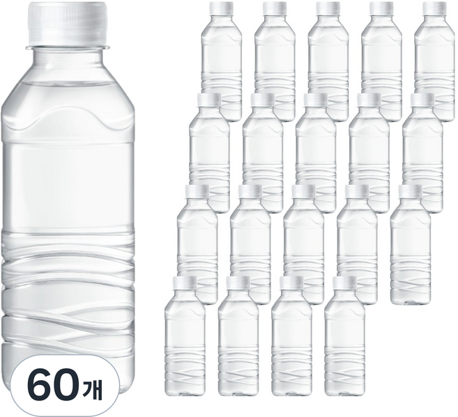 아이시스 생수 화이트캡 무라벨, 60개, 300ml