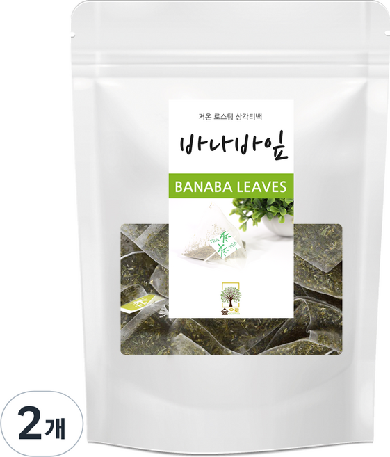 바나바잎차 숲으로허브 삼각티백, 2개, 100개입, 1g