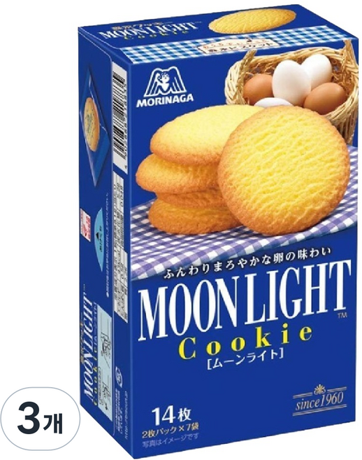 모리나가 문 라이트 비스킷, 3개, 113.4g