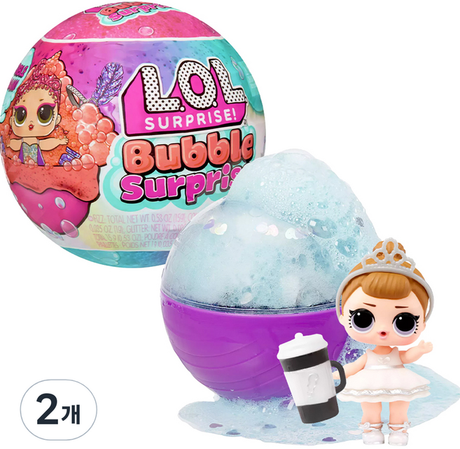 L.O.L Surprise 驚喜寶貝蛋 泡泡驚喜娃娃綜合公仔 隨機出貨, 2個