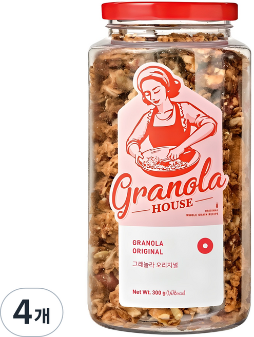 그래놀라하우스 그래놀라 오리지널, 300g, 4개