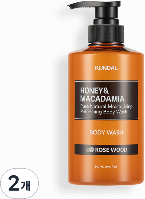 쿤달 퓨어 바디워시 아로마에디션 로즈우드향, 로즈우드, 2개