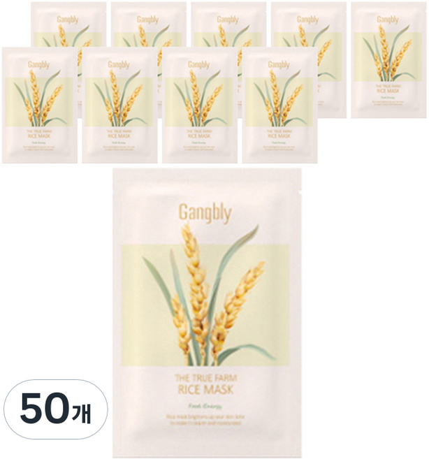 강블리 더 트루 팜 쌀 마스크 30ml, 1개입, 50개
