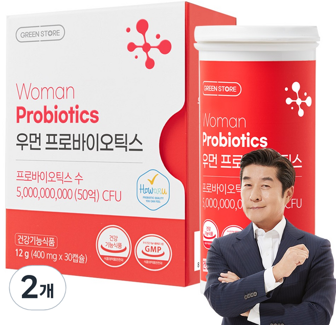 그린스토어 우먼 프로바이오틱스 유산균, 30정, 2개