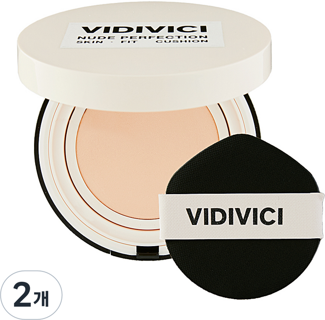비디비치 누드 퍼펙션 스킨 핏 쿠션 15g SPF 50+ PA++++, 19NC 라이트, 2개