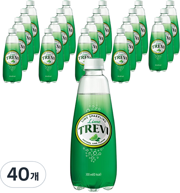 트레비 라임 탄산음료, 300ml, 40개