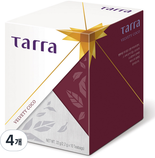 타라 벨베티코코 차, 2.2g, 10개입, 4개