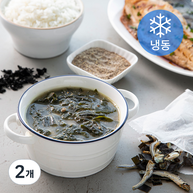 조혜정의멸치연구소 한번에 뚝딱 들깨미역국 2인분 x 3세트 (냉동), 177g, 2개