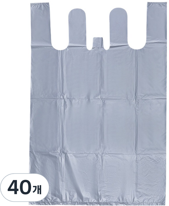 오엔리빙 더 두꺼워진 이불 옷 포장 보관 이사 손잡이 비닐 봉투, 40개, 130L