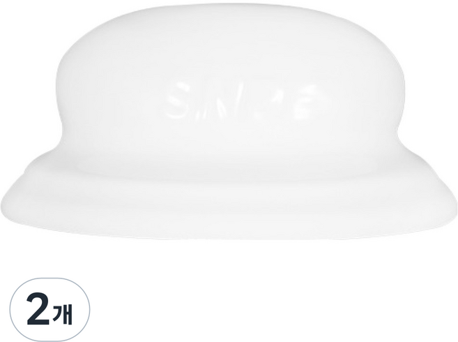 SNPE 타원 도자기, 화이트, 2개