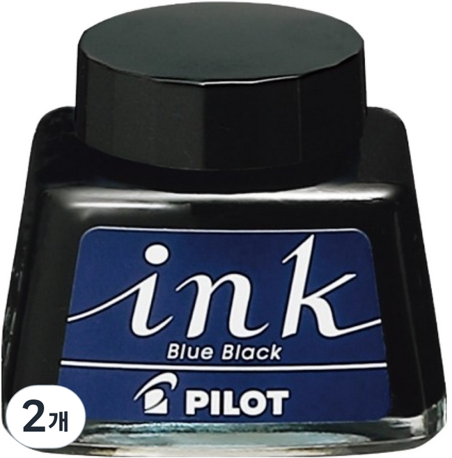 파이롯트 만년필용 잉크 30ml, 블루블랙, 2개