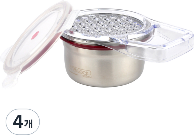 스텐락 클래식 원형 4호 강판세트, 혼합색상, 4개