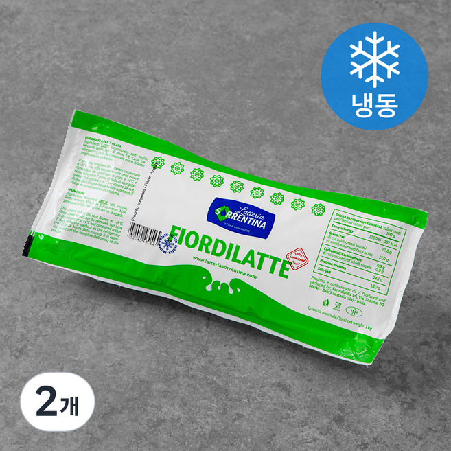 소렌티나 피오르디라테 치즈 (냉동), 1kg, 1개입, 2개