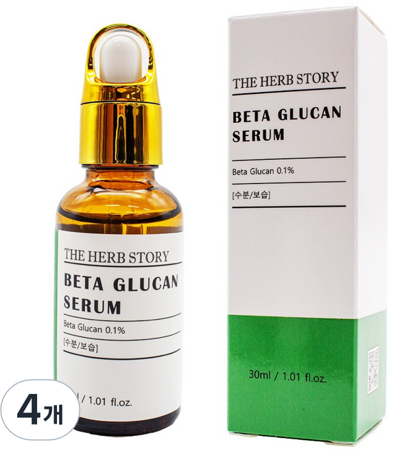 THE HERB STORY Beta葡聚醣精華液, 4瓶, 30ml