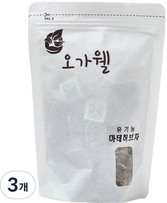 오가웰 유기농 마테허브차, 1g, 20개입, 3개