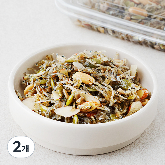 식탁위의사계 아몬드견과 멸치볶음, 80g, 2개