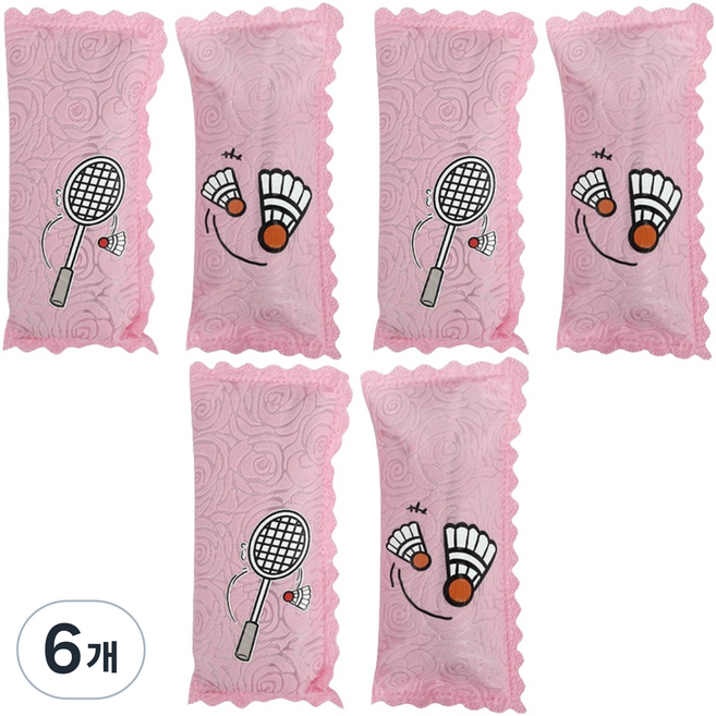 닥터쓰리홈 대나무 숯 탈취제 핑크 2p, 120g, 6개