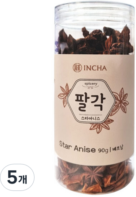 인차 팔각 스타아니스, 90g, 5개
